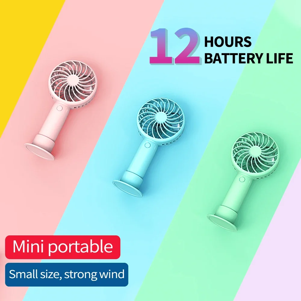 Portable USB Rechargeable Mini Handheld Fan