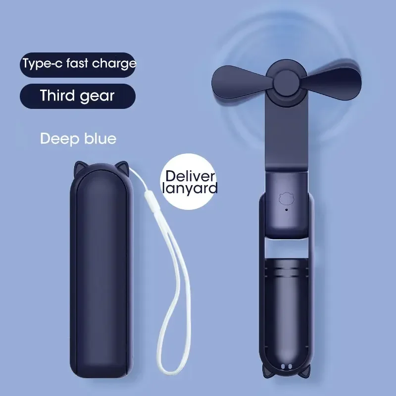 Portable USB Rechargeable Handheld Mini Fan