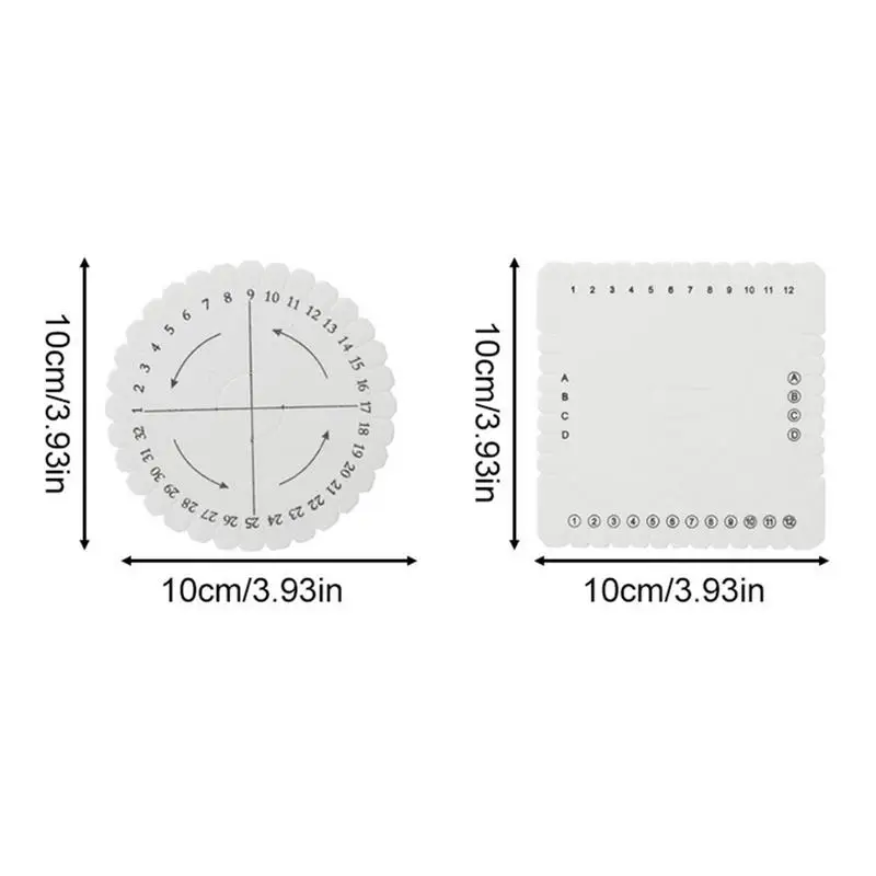 2Pcs EVA Braiding Discs for DIY Bracelet Weaving