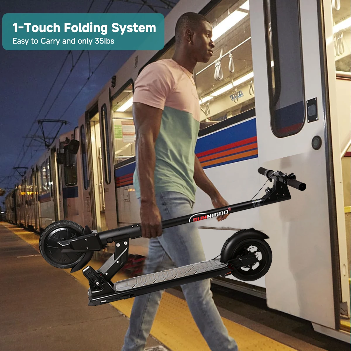 350W Foldable Electric Scooter for Adults Lightweight