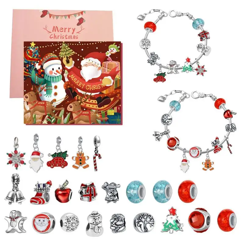 Christmas Countdown Advent Calendar Bracelet Kit