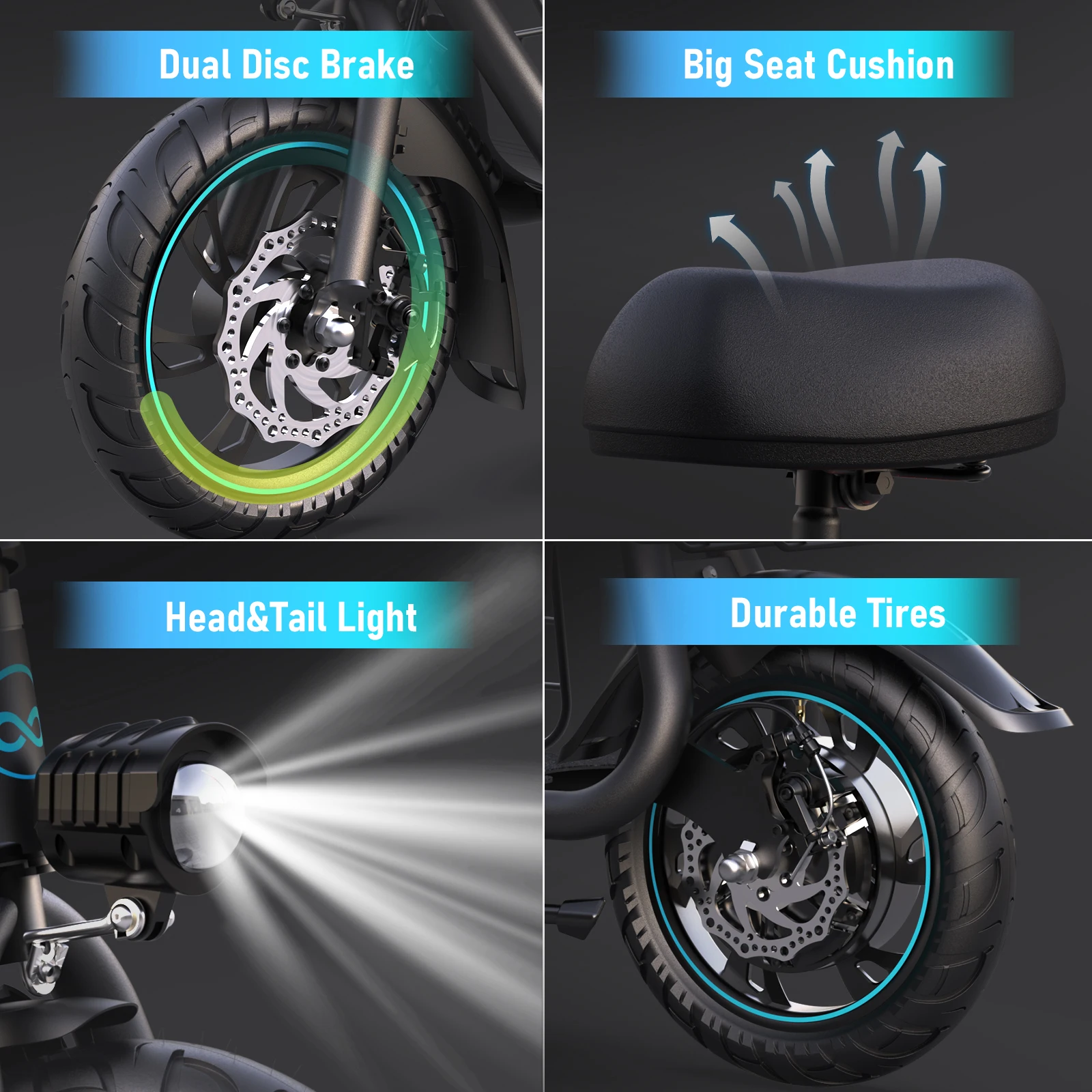 Foldable Electric Scooter with Pet Basket