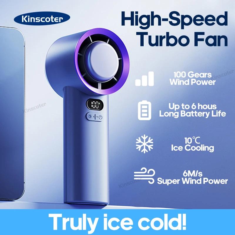 KINSCOTER Portable Handheld Turbo Personal Fan