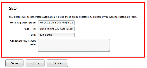SEO in SaleHoo Stores