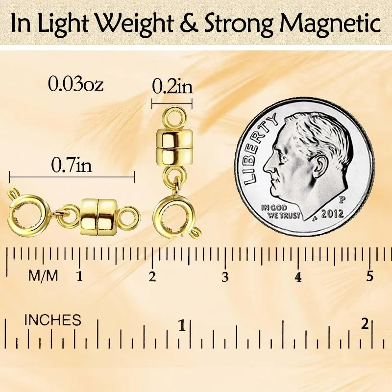 Magnetic Necklace Clasps Gold Silver Bracelet Converter