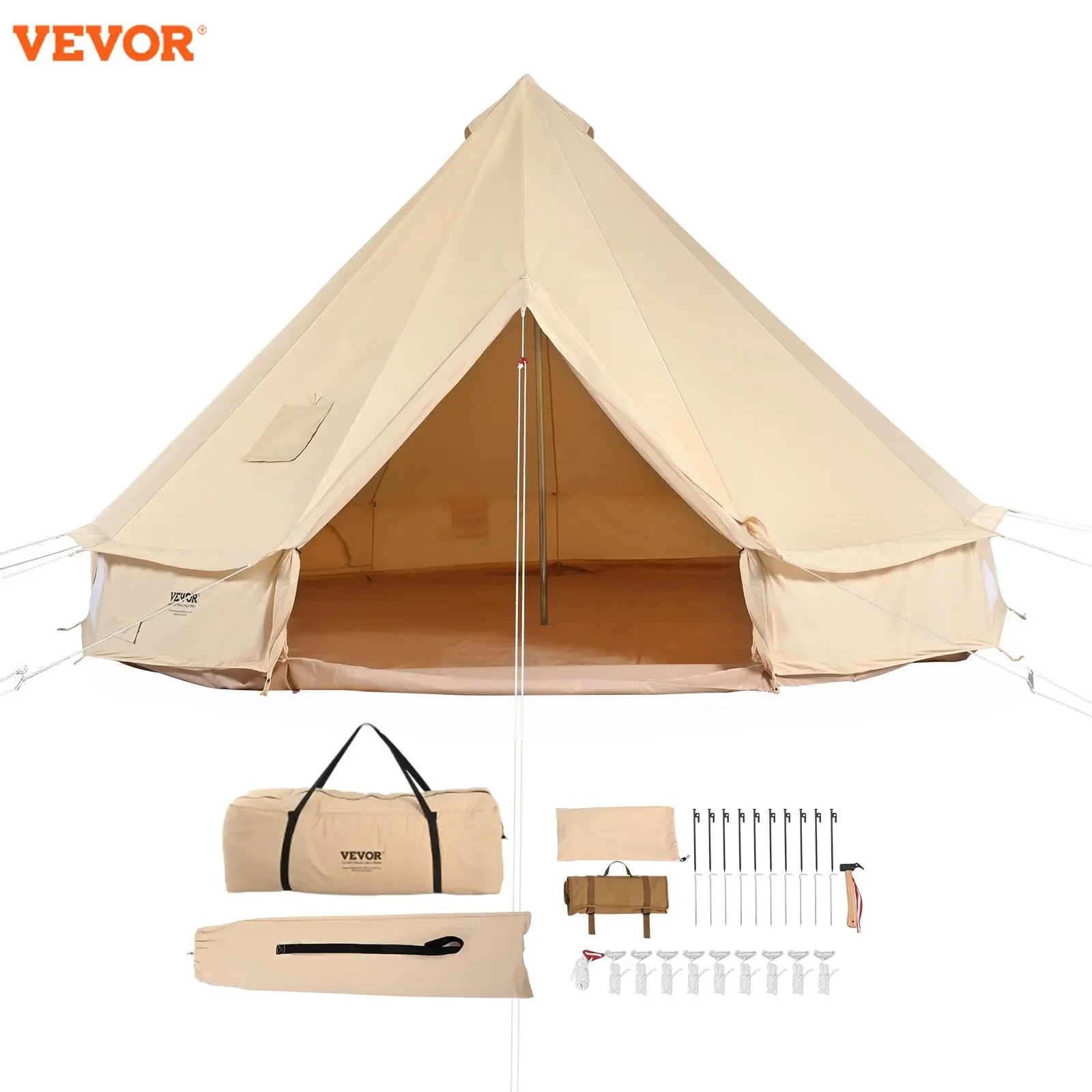 VEVOR Breathable Canvas Bell Tent for Camping
