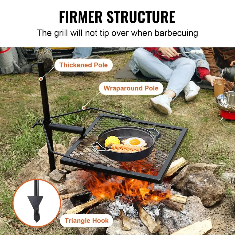 VEVOR Heavy Duty Swivel Campfire Grill Grate