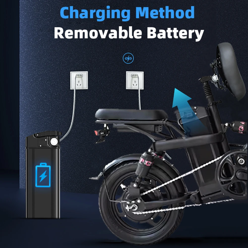 Adult Fat Tire Folding Electric Bike Urban Ebike